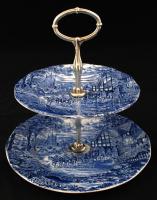 Enoch Wedgwood emeletes kínáló, levonóképes, jelzett, hibátlan, m:26 cm