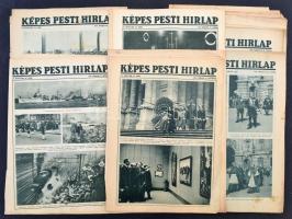 cca 1932-35 Képes Pesti Hírlap mellékletei, cca 40db, pp.:4, 29x20cm