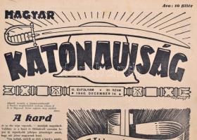 1940 Magyar Katonaujság, pp.:8, kissé viseltes állapotban, 39x28cm