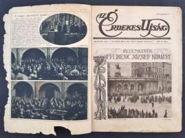 1916 Az Érdekes Ujság rendkívüli száma, "Eltemettük I. Ferenc József királyt!  kissé viseltes á...