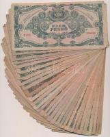 1945. 1000P (30x) mind piros "MNB" bélyeggel T:vegyes