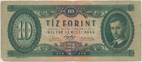1947. 10Ft T:III- kis sarokhiány