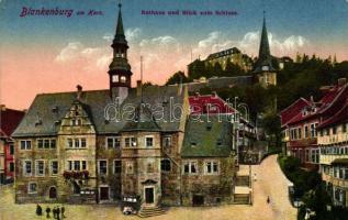 Blankenburg am Harz; Rathaus, Schloss / town hall, castle