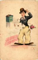 Charlie Chaplin caricature, WSSB No. 705.  (EB)