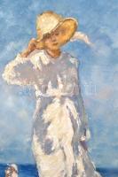 Olvashatatlan jelzéssel: Nyári emlék. Olaj, vászon-karton, 40×30 cm