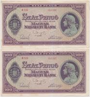 1945. 100P (5x) sorszámkövetők T:I-,II