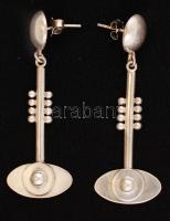 Ezüst fülbevaló, Ag., 8,2gr., jelzett  /Silver Earrings, Ag, 8,2gr., marked