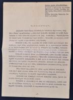 1945 Bp., Alhadnagy nyilatkozata katonatársáról, miszerint az sosem tanúsított németbarát hozzáállást