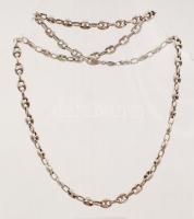 Ezüst nyaklánc és karlánc, Ag., 29,4gr., jelzett , 54cm, 19cm/Silver Necklace and bracelet, Ag. 29,4gr., marked, 54cm, 19cm