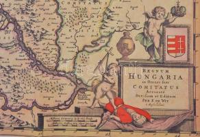 Frederik De Wit Regnum Hungaria in omnes suos comitatus accurate divisum et editum című cca 1660-168...