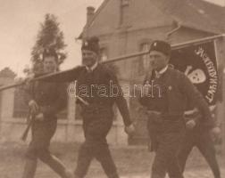 cca 1920 Szerb csetnik egységek felvonulása / cca 1920 Serbian Chetnik troops marching photo 18x12 c...