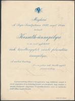 1892 Sajószentpéter Kossuth ünnepély és tűzoltóegyleti zászló felavatás meghívója