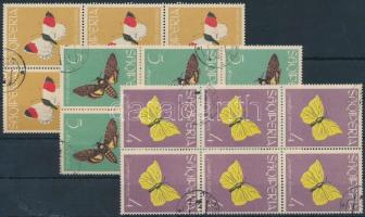 Butterfly set without closing value in blocks of 6 Pillangó sor záróérték nélkül hatostömbökben