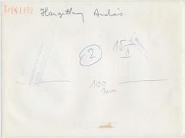 cca 1972 Hargitay András úszás közben. Geleta Pál felvétele, a hátoldalán pecséttel jelzett. 24x18 c...