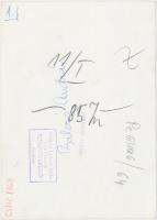 cca 1963 Balczó András öttusázó olimpikon lovon. Petrovits László felvétele, a hátoldalán pecséttel ...