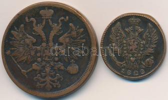 Orosz Birodalom 1828. 1k Cu + 1865. 5k Cu T:2-,3
Russian Empire 1828. 1 Kopek Cu + 1865. 5 Kopeks C...
