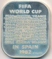 1982. "MLSZ / FIFA Világbajnokság Spanyolországban" Ag emlékérem eredeti tokban (35g/0.925...