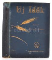 1915 Az Új idők c. folyóirat II. kötet. Szépirodalmi művészeti és társadalmi képes hetilap. Szerkeszti: Herczeg Ferenc. Singer és Wolfner. Kiadói, aranyozott egészvászon-kötésben, kissé sérült, hiányos gerinccel.