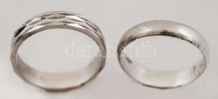 Ezüst gyűrűk, Ag., 6,4gr.,3db, jelzett,  méret: 51-55/Silver rings, Ag, 6,4gr, 3pz., marked, Size: 5...