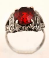 Ezüst gyűrű kővel, Ag., br.: 3,6gr., jelzett,  méret: 56/ Silver ring with stone, Ag, 3,6gr, marked, size: 56
