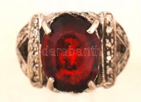 Ezüst gyűrű kővel, Ag., br.: 3,6gr., jelzett,  méret: 56/ Silver ring with stone, Ag, 3,6gr, marked,...