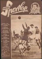1948 A Képes Sportlap III. évfolyamának 28. száma címlapon a Csepel-Ferencváros összecsapásának egyik jelenetével