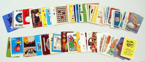 kb 100 db reklámos kártyanaptár az 1970-80-as évekből. Mind különböző