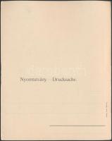 Budapest VII. Rákóczi út és Erzsébet körút, Taussig;  hajtatlan panorámalap