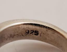 Ezüst gyűrű kővel, Ag., br.: 7,8gr., jelzett,  méret: 51/ Silver ring with stone, Ag, 7,8gr, marked,...
