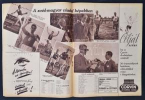 1948 A Képes Sport IV. évfolyamának 39. száma címlapon Gunder Hägg svéd futóval