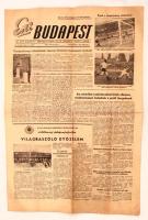 1954 Az Esti Budapest III. évfolyamának 154. száma, címlapon az Aranycsapatról szóló hírekkel