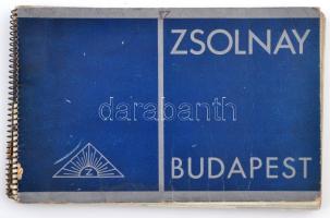 1930 A Zsolnay Budapest mosdókagylókat és más fürdőszobai termékeket bemutató képekkel illusztrált k...