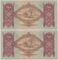 1932. 50P (2x) sorszámkövetők T:II szép papír