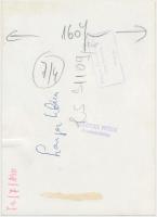 cca 1973 Régi paraszti esküvő és lakodalom.  3 db fotó. Langer Klára felvételei. A hátoldalon pecsét...