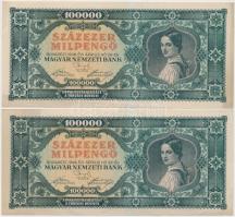 1946. 100.000MP (4x) sorszámkövetők T:II