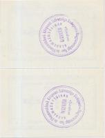 Budapest ~1920. 1K "Vasas tisztviselők beszerzési csoportja" szükségpénz, hátlapon körbély...