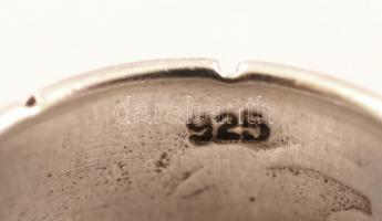 Ezüst gyűrű kővel, Ag., br.: 5,3gr., jelzett,   méret: 54/ Silver ring with stone, Ag, 5,3gr, marked...