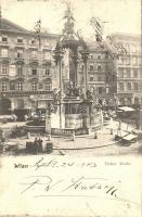 Vienna, Wien I. Hoher Markt / market, Allianz insurance company sign, shops of: Alfred Löwbeer, S. Fröhlich & Co., BKWI No. 41 (fl)