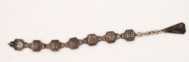 Ezüst(Ag) karkötő, pótolt résszel, jelzett, br: 12,4 g