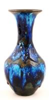 Bod Éva (1924-2004): Váza, csurgatott mázas kerámia, jelzett, hibátlan, m:19 cm