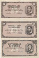 1946. 1.000.000BP (10x) T:vegyes (közte jobbak is)