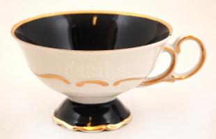 Weimar teás csésze és alj+süteményes tányér d:19 cm, matricás, jelzett, apró máz hibával