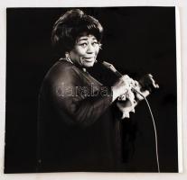 1968 Ella Fitzgerald február 29-i, Erkel Színházban adott első budapesti koncertjén készült 4 db nag...