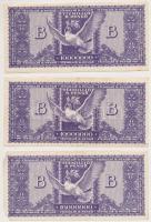 1946. 10.000.000BP (3x) T:II-,III egyiken sarokhiány