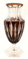 Talpas díszváza, több rétegű, jelzés nélkül, hibátlan, m:27 cm