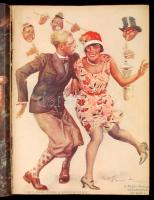 cca 1930-40 Pesti Hírlap Vasárnapja, szórványszámok egybe kötve, 27x19cm