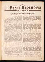cca 1930-40 Pesti Hírlap Vasárnapja, szórványszámok egybe kötve, 27x19cm