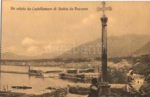 Castellammare di Stabia - hiányos képeslapfüzet 8 lappal / incomplete postcard booklet with 8 cards