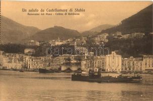 Castellammare di Stabia - hiányos képeslapfüzet 8 lappal / incomplete postcard booklet with 8 cards