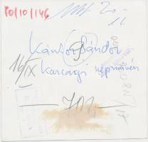 cca 1970 Kántor Sándor karcagi népművész. Érczi K. Gyula felvétele. Hátoldalán pecséttel jelzett. 12...